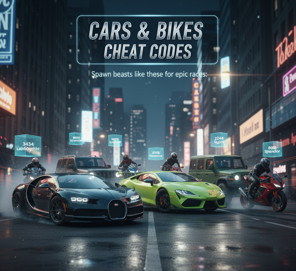 IBD 3D Cheats 3 Indian Bikes Driving 3D Cheat Codes