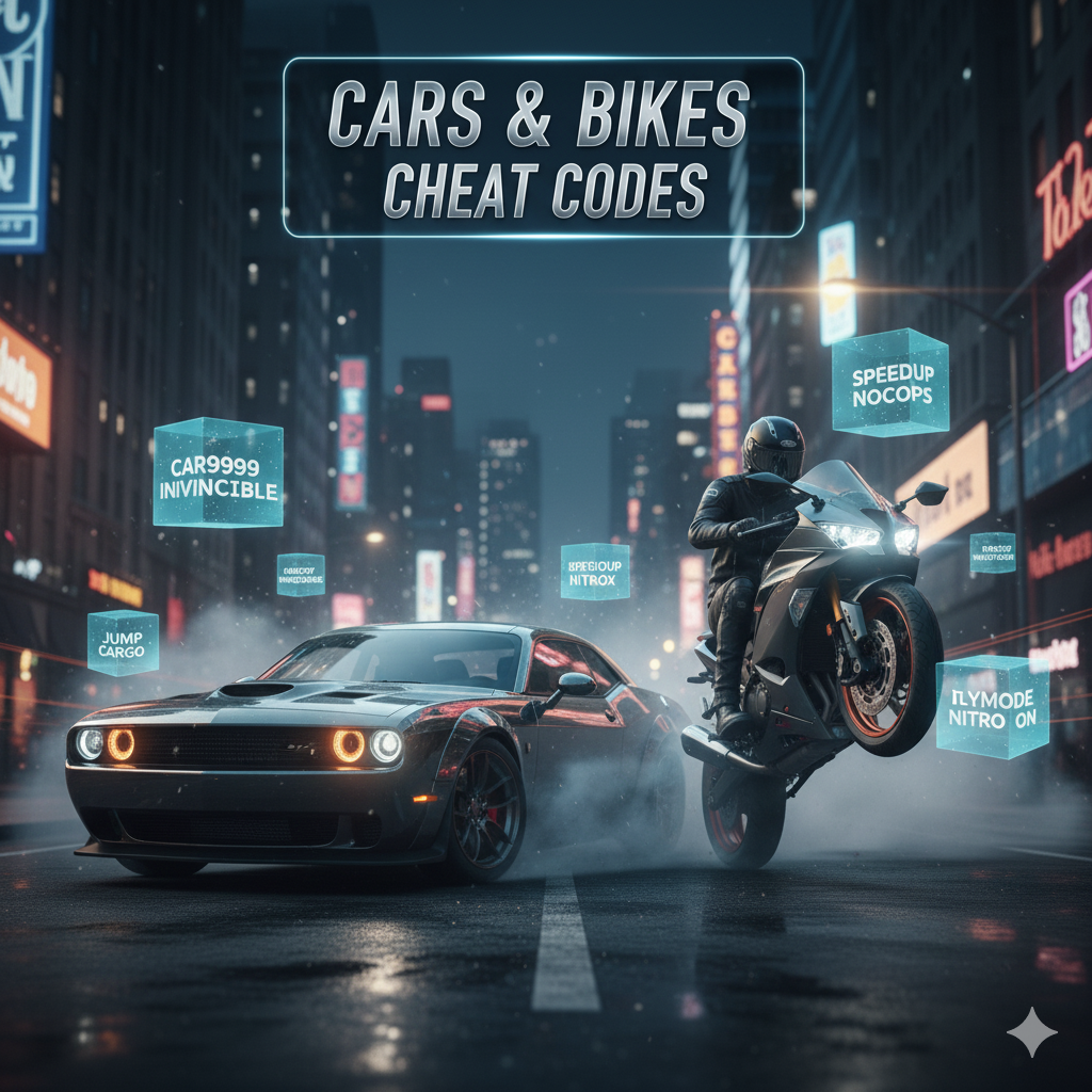 IBD 3D Cheats 2 Indian Bikes Driving 3D Cheat Codes